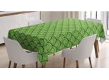 Abakuhaus Tovaglia Astratta, Retro Arching Tropfen Blots, Resistente Allo Sporco Facile Da Pulire Lavabile Stampa Con Colori Chiari Senza Scolorimento, 140 X 240 Cm, Verde Mela E Verde Lime