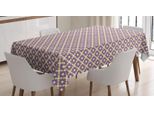 Abakuhaus Tovaglia Astratta, Arte Mosaico Retrò, Stampa Personalizzata Con Colori Vivaci Lavabile Impermeabile Non Sbiadisce, 140 X 240 Cm, Blu Viola Cammello Chiaro