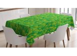 Abakuhaus Tovaglia Stampata In Bambù, Fogliame Asiatico, Adatta Per Interni Ed Esterni Lavabile Stampa Colori Chiari Nessuno Sbiadimento, 140 X 200 Cm, Verde Felce Verde Lime