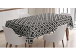 Abakuhaus Tovaglia Geometrica, Forma Triangolare, Resistente Allo Sporco, Facile Da Pulire, Lavabile, Stampa Con Colori Chiari Che Non Sbiadiscono, 140 X 240 Cm, Grigio Antracite, Color Guscio D'uovo