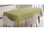 Abakuhaus Tovaglia Astratta, Simplistic Tribal, Stampa Personalizzata Con Colori Vivaci Lavabile Impermeabile Non Sbiadisce, 140 X 200 Cm, Verde Acqua Lime