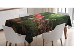 Abakuhaus Tovaglia Botanica, Foto Di Fungo Velenoso, Stampa Personalizzata Con Colori Vivaci Lavabile Impermeabile Non Sbiadisce, 140 X 240 Cm, Multicolore