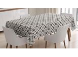 Abakuhaus Tovaglia Astratta, Grafica Retrò Monocromatica, Impermeabile, Lavabile Con Colori Chiari E Visibili, Non Sbiadisce, Personalizzata, 140 X 240 Cm, Grigio Antracite Champagne