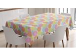 Abakuhaus Tovaglia Geometrica, Motivi Circolari Pastello, Resistente Allo Sporco, Facile Da Pulire, Lavabile, Stampa Con Colori Chiari Che Non Sbiadiscono, 140 X 240 Cm, Multicolore