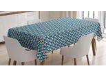 Abakuhaus Tovaglia Astratta, Triangoli In Composizione, Stampa Personalizzata Colori Chiari Senza Scolorimento Lavabile Per Esterni, 140 X 200 Cm, Blu Mare Magenta