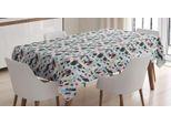 Abakuhaus Tovaglia Colorata, Strisce Casuali A Pennello, Stampa Personalizzata Con Colori Vivaci Lavabile Impermeabile Non Sbiadisce, 140 X 240 Cm, Multicolore