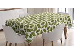 Abakuhaus Tovaglia Autunnale, Foglie Di Quercia Verdi Di Stagione, Stampa Personalizzata Colori Vivaci Senza Scolorimento Lavabile Per Uso Esterno, 140 X 240 Cm, Verde Fulvo Marrone
