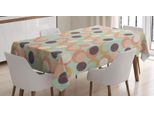 Tovaglia Abakuhaus Retro, Grunge Simplistic Moon Art, Stampa Personalizzata Con Colori Vivaci, Lavabile, Impermeabile, Non Sbiadisce, 140 X 200 Cm, Verde Menta Multicolore