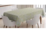 Abakuhaus Tovaglia A Foglie, Foglie Autunnali Ripetitive, Adatta Per Interni Ed Esterni Lavabile Stampa Colori Chiari Nessuno Sbiadimento, 140 X 240 Cm, Senape Verde Saggio