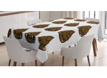 Abakuhaus Tovaglia Con Emoji Cacca, Motivo Feci, Stampa Personalizzata Colori Chiari Senza Scolorimento Lavabile Per Uso Esterno, 140 X 200 Cm, Bianco Cioccolato
