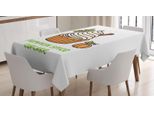 Abakuhaus Tovaglia Con Motivo Zucca, Cupcake Autunnale, Resistente Allo Sporco, Facile Da Pulire, Lavabile, Stampa Con Colori Vivaci Che Non Sbiadiscono, 140 X 240 Cm, Multicolore