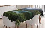 Abakuhaus Tovaglia Colorado, Maroon-See Ruhe, Stampa Personalizzata Con Colori Vivaci Lavabile Impermeabile Non Sbiadisce, 140 X 240 Cm, Verde Militare Blu Mare