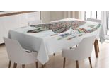 Abakuhaus Tovaglia Con Motivo Bufalo, Mystic Primitive Bison Art, Stampa Personalizzata Con Colori Vivaci, Lavabile, Resistente All'acqua, Non Sbiadisce, 140 X 240 Cm, Multicolore