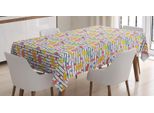 Abakuhaus Tovaglia Gekritzel, Disegnata A Mano Con Frutti Esotici, Stampa Con Colori Chiari Che Non Sbiadiscono, Lavabile Per Uso Interno O Esterno, 140 X 240 Cm, Multicolore