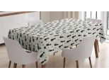 Abakuhaus Tovaglia Per Gatti, Motivi Animali E Spirali, Stampa Personalizzata Con Colori Vivaci Lavabile Impermeabile Non Sbiadisce, 140 X 240 Cm, Nero E Guscio D'uovo