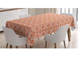 Abakuhaus Tovaglia Floreale, Motivo Decorativo Fogliato, Facile Da Pulire, Lavabile, Resistente Allo Sporco E Con Colori Vivaci, Stampa Di Alta Qualità, 140 X 240 Cm, Blu Cielo Scuro Vermiglio