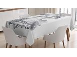 Abakuhaus Tovaglia Autunnale, Fungo E Lumaca Maple, Stampa Personalizzata Colori Chiari Senza Scolorimento Lavabile Per Uso Esterno, 140 X 200 Cm, Blu Scuro Grigio