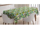 Abakuhaus Tovaglia Botanica, Motivi Floreali Esotici, Stampa Con Colori Vivaci Che Non Sbiadiscono, Lavabile Per Uso Interno O Esterno, 140 X 240 Cm, Verde Mela Seafoam