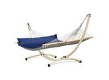 Amaca Potenza Con Telaio Per Due Persone Amaca Con Barra 210X140 Cm I Telaio Zincato 220 Kg