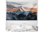 Abakuhaus Arazzo Colorato, Monte Nepal Everest In Morbido Tessuto Microfibra Lavabile Senza Scolorimento Stampa Digitale, 230 X 140 Cm, Multicolore
