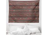 Abakuhaus Boho Arazzo, Motivi Latinoamericani In Morbido Tessuto Microfibra Lavabile Senza Scolorimento Stampa Digitale, 150 X 110 Cm, Multicolore