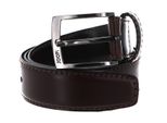 Joop! Pelle Cintura Quilted Coll. Belt 3,5 Cm W110 D`Brown Marrone Scuro