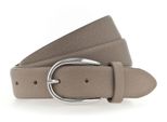Vanzetti Pelle Cintura Classics 30Mm Cambered Leather Belt W95 Taupe Grigio