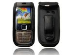 Caseroxx Custodia In Pelle Con Clip Da Cintura Compatibile Con Nokia 6300 In Vera Pelle, Custodia Con Clip Da Cintura E Finestra Di Visualizzazione