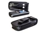 Caseroxx Custodia In Pelle Con Clip Da Cintura Compatibile Con Samsung B2710 In Vera Pelle, Custodia Con Clip Da Cintura E Finestra Di Visualizzazione