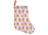 Abakuhaus Omini Di Pan Di Zenzero Stivali Di Babbo Natale Da Appendere Calzini Natalizi, Gadget Natalizi, Calza Natalizia Da Appendere, 35X50 Cm, Multicolore