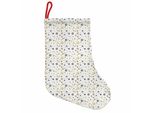 Abakuhaus Natale Stivali Di Babbo Natale Da Appendere Calze Natalizie, Snowy-Winter, Calza Natalizia Da Appendere, 25X35 Cm, Grigio, Giallo, Bianco