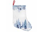 Abakuhaus Natale Stivali Di Babbo Natale Da Appendere Calze Natalizie, Bosco Invernale, Calza Natalizia Da Appendere, 35X50 Cm, Multicolore