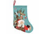 Abakuhaus Babbo Natale Stivali Di Babbo Natale Da Appendere Calze Di Natale, Ren-Buddies Selfie, Calza Di Natale Da Appendere, 25X35 Cm, Multicolore
