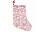 Abakuhaus Calzini Natalizi Con Stivali Di Babbo Natale Appesi, Biscotti Acquerellati, Calza Natalizia Da Appendere, 35X50 Cm, Rosa Pallido, Marrone, Rosa
