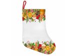 Abakuhaus Natale Stivali Di Babbo Natale Da Appendere Calze Natalizie, Tema Panpepato, Calza Natalizia Da Appendere, 25X35 Cm, Multicolore