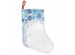 Abakuhaus Calze Natalizie Invernali Da Appendere, Calze Di Babbo Natale, Alberi Astratti E Fiocchi Di Neve, Calze Natalizie Da Appendere, 25X35 Cm, Blu, Grigio, Bianco