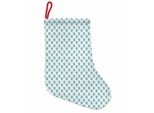 Abakuhaus Stivali Di Babbo Natale Turchesi Da Appendere Calze Natalizie, Guanti Invernali Da Neve, Calza Natalizia Da Appendere, 25X35 Cm, Bianco E Azzurro Pallido