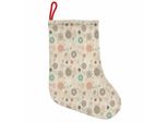 Abakuhaus Stivali Di Babbo Natale Invernali Da Appendere Calze Natalizie, Fiocchi Di Neve Natalizi Retrò, Calza Natalizia Da Appendere, 25X35 Cm, Multicolore