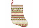 Abakuhaus Natale Stivali Di Babbo Natale Da Appendere Calze Di Natale, Cerimonia Di Natale, Calza Di Natale Da Appendere, 35X50 Cm, Verde Mela Bianco