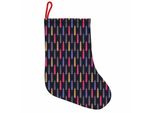 Abakuhaus Natale Stivali Di Babbo Natale Da Appendere Calze Natalizie, Alberi Di Natale Fiocchi Di Neve, Calza Natalizia Da Appendere, 25X35 Cm, Multicolore
