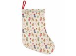Abakuhaus Natale Stivali Di Babbo Natale Da Appendere Calze Natalizie, Dolci Tradizionali, Calza Natalizia Da Appendere, 25X35 Cm, Multicolore