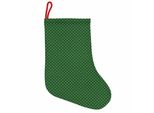 Abakuhaus Natale Stivali Di Babbo Natale Da Appendere Calze Di Natale, Vintage Dots, Calza Di Natale Da Appendere, 25X35 Cm, Verde E Bianco