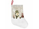 Abakuhaus Natale Stivali Di Babbo Natale Da Appendere Calze Natalizie, Fiocco Di Neve Giorno D'inverno, Calza Natalizia Da Appendere, 25X35 Cm, Multicolore