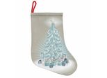 Abakuhaus Natale Stivali Di Babbo Natale Da Appendere Calze Natalizie, Regali Dell'albero Di Natale, Calza Natalizia Da Appendere, 35X50 Cm, Verde Menta Blu Ardesia