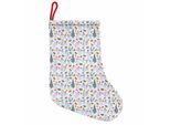 Abakuhaus Natale Stivali Di Babbo Natale Da Appendere Calze Di Natale, Pines Robbons Con Pupazzo Di Neve, Calza Di Natale Da Appendere, 25X35 Cm, Multicolore