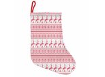 Abakuhaus Calze Natalizie Nordiche Da Appendere, Renne Invernali, Calze Natalizie Da Appendere, 25X35 Cm, Bianco Corallo