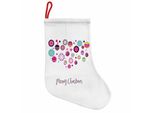 Abakuhaus Natale Stivali Di Babbo Natale Da Appendere Calze Natalizie, Grafica Retrò Glitterata, Calza Natalizia Da Appendere, 35X50 Cm, Multicolore