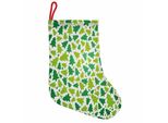 Abakuhaus Natale Stivali Di Babbo Natale Da Appendere Calze Di Natale, Sagome Di Abeti, Calze Di Natale Da Appendere, 25X35 Cm, Verde Mela Verde Felce