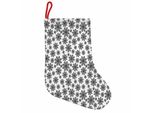 Abakuhaus Fiocco Di Neve Stivali Di Babbo Natale Da Appendere Calze Natalizie, Monocromatiche Invernali, Calze Natalizie Da Appendere, 35X50 Cm, Bianco E Nero