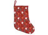 Abakuhaus Rosso Stivali Di Babbo Natale Da Appendere Calze Natalizie, Merry Xmas Cartoon Natale, Calza Natalizia Da Appendere, 25X35 Cm, Rosso Multicolore